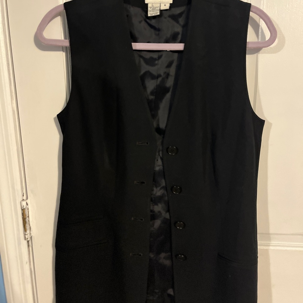 Ann Taylor Classic Black Vest